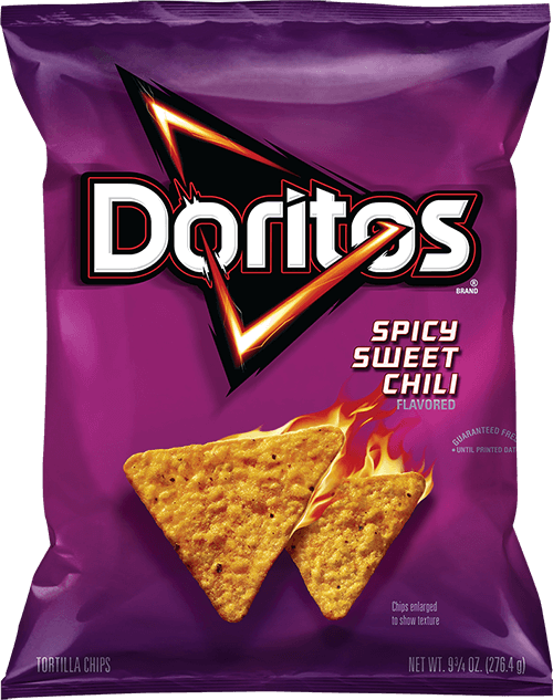 Totopos DORITOS® sabor chile picante y dulce