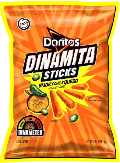 Bastoncitos Doritos Dinamita - Queso con chile ahumado